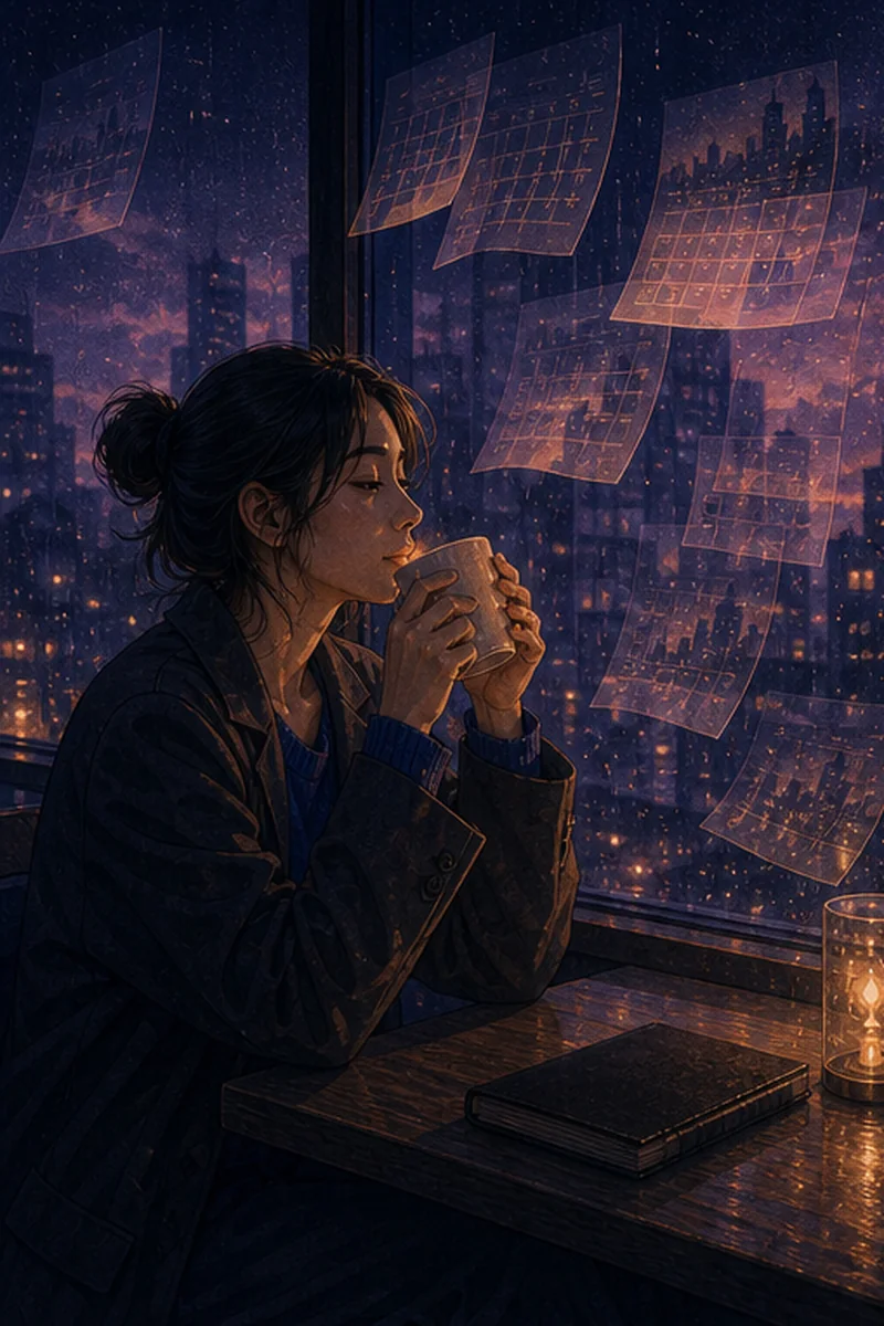 마태복음 6:34 말씀 일러스트